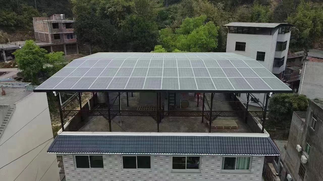 汕尾15kw+10kwh自建别墅家庭光伏储能系统